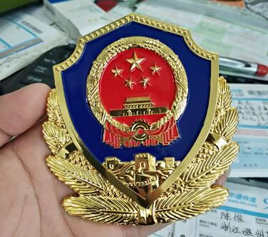 贴金警徽制作